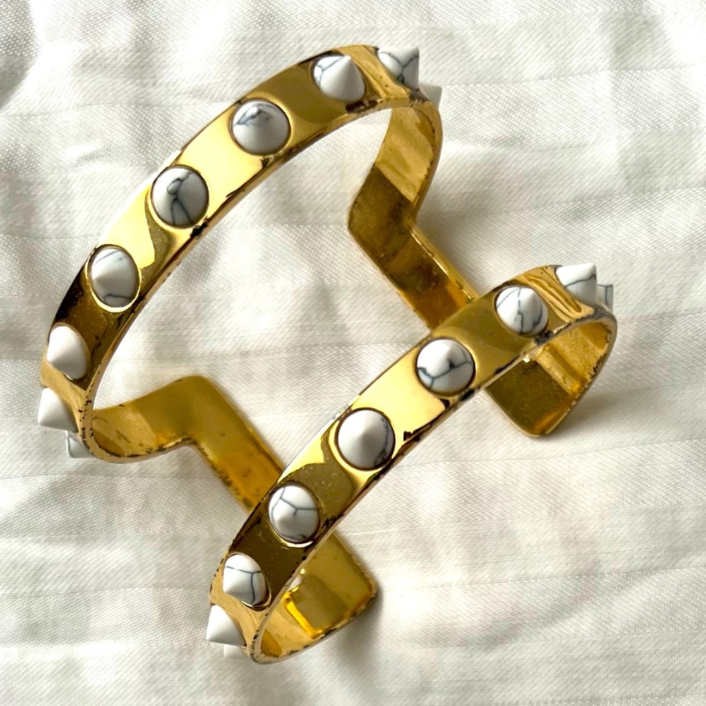 J. Crew studded marble spike bracelet